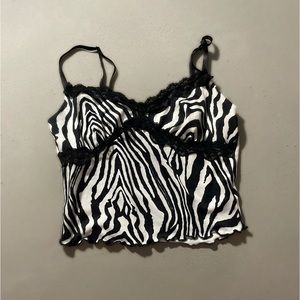 Zebra Print Crop Top